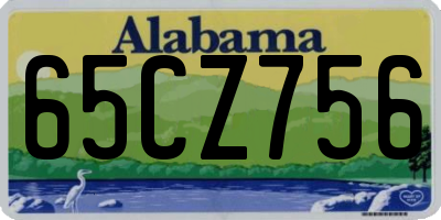 AL license plate 65CZ756