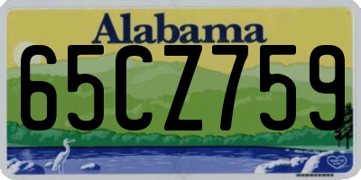 AL license plate 65CZ759
