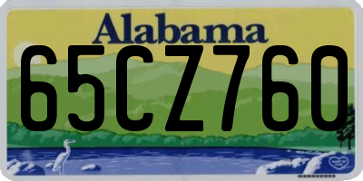 AL license plate 65CZ760