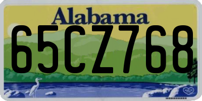 AL license plate 65CZ768