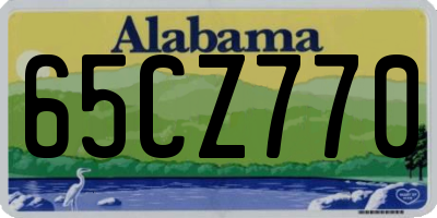 AL license plate 65CZ770