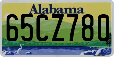 AL license plate 65CZ780