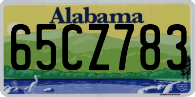 AL license plate 65CZ783