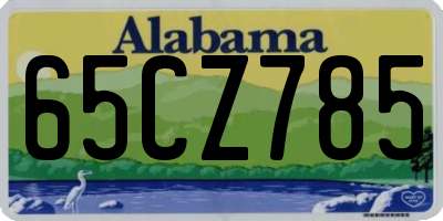 AL license plate 65CZ785