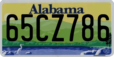 AL license plate 65CZ786