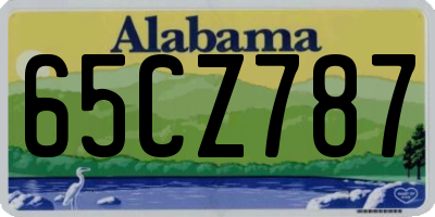 AL license plate 65CZ787