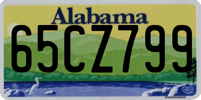 AL license plate 65CZ799