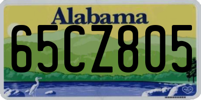 AL license plate 65CZ805