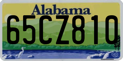 AL license plate 65CZ810