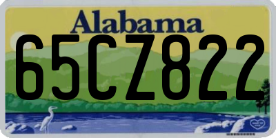 AL license plate 65CZ822