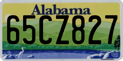 AL license plate 65CZ827