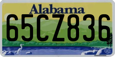 AL license plate 65CZ836