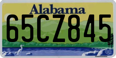 AL license plate 65CZ845