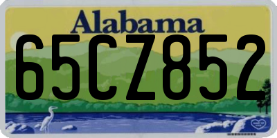 AL license plate 65CZ852