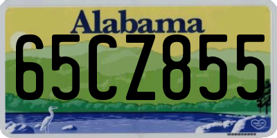 AL license plate 65CZ855