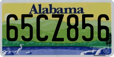 AL license plate 65CZ856