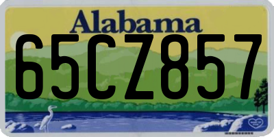 AL license plate 65CZ857