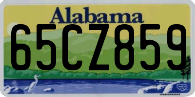 AL license plate 65CZ859
