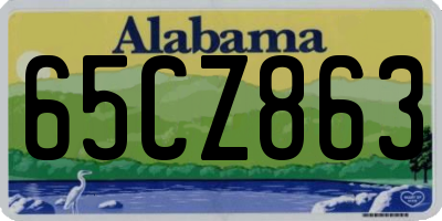 AL license plate 65CZ863