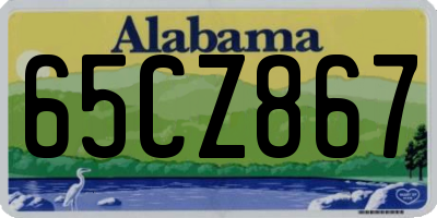 AL license plate 65CZ867