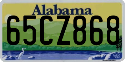AL license plate 65CZ868