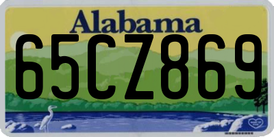 AL license plate 65CZ869