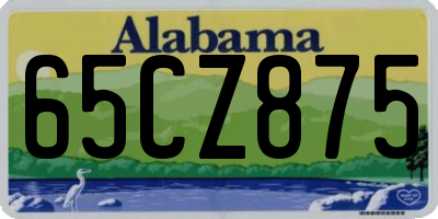 AL license plate 65CZ875
