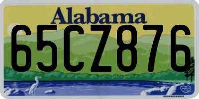 AL license plate 65CZ876