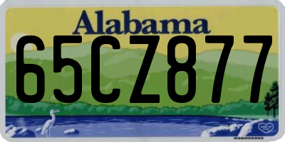 AL license plate 65CZ877