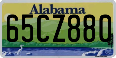 AL license plate 65CZ880