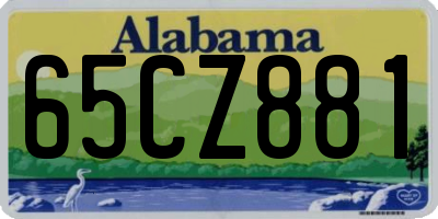 AL license plate 65CZ881
