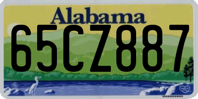 AL license plate 65CZ887