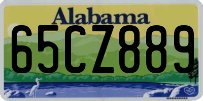 AL license plate 65CZ889