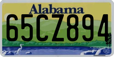 AL license plate 65CZ894