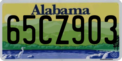 AL license plate 65CZ903