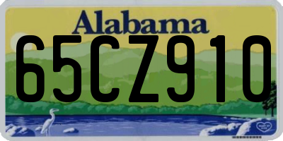 AL license plate 65CZ910