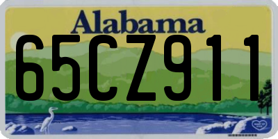 AL license plate 65CZ911