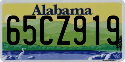 AL license plate 65CZ919