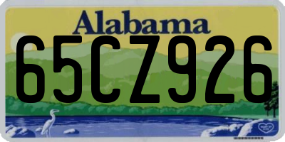 AL license plate 65CZ926