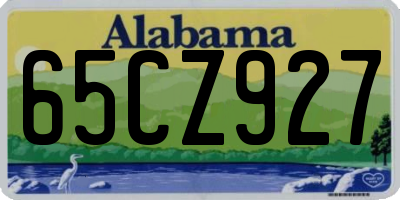 AL license plate 65CZ927
