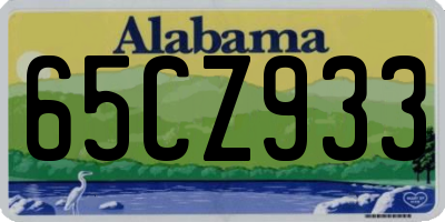 AL license plate 65CZ933