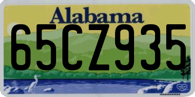 AL license plate 65CZ935