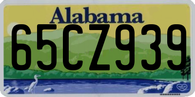 AL license plate 65CZ939
