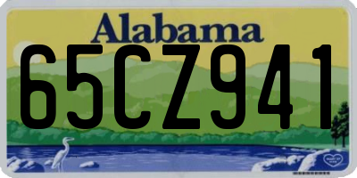 AL license plate 65CZ941