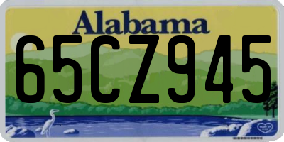 AL license plate 65CZ945