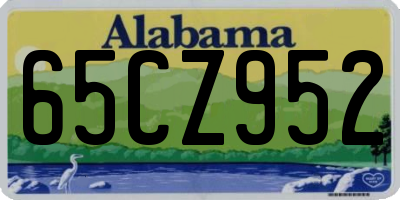 AL license plate 65CZ952