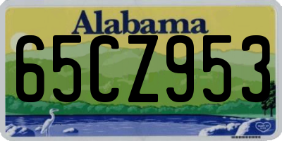 AL license plate 65CZ953