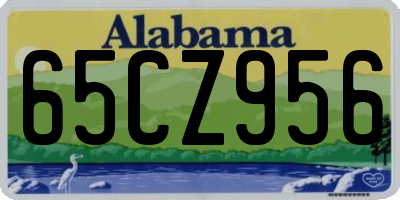 AL license plate 65CZ956