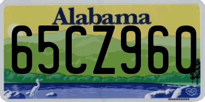 AL license plate 65CZ960