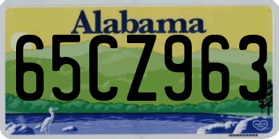 AL license plate 65CZ963